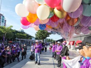 Keseruan Jalan Sehat di Anjungan Makassar, Diikuti Ratusan Anggota HIKMA