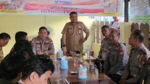 Batalyon 120 ke Kapolsek dan Camat Rappocini Bicarakan soal Keamanan