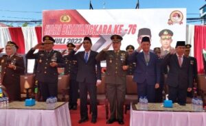 Rudianto Lallo Hadiri Upacara Hari Bhayangkara