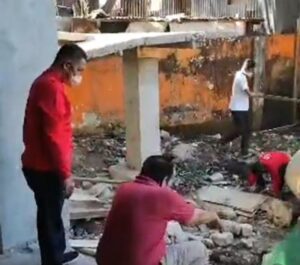 Dispus Makassar Kerja Bakti Bernuansa Merah Putih