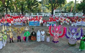 Meriahnya Defile PKK Kabupaten/Kota Ikuti Anti Mager