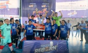 Turnamen Futsal HUT ke-98 PDAM Makassar: Tuan Rumah Rebut Juara Usai Tumbangkan Tim Disdik 