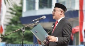 Upacara HUT RI ke-77 di PDAM Makassar, Beni Iskandar: Mari Bersama Berjuang Alirkan Pengabdian