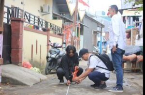 Disperkim Makassar Ukur Lahan Smart Aparong