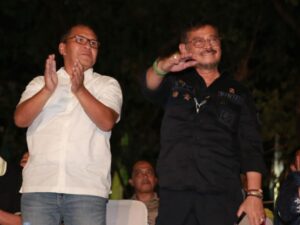 Danny Pomanto Dampingi Mentan SYL Nonton Aksi Panggung Padi Reborn di F8