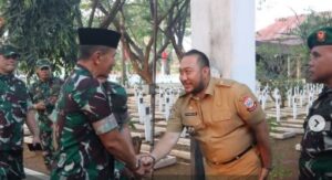 Bersama Dandim 1408/BS Makassar, Camat Panakkukang Dampingi Pangdam XIV/Hasanuddin