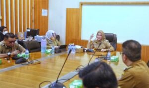 Didampingi Kepala DLH Makassar, Wawali Fatma Bahas Pentingnya Budaya Bersih,  Camat Panakkukang Turut Hadir