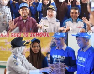 Dishub Makassar Gelar ‘Dishub Goes To School’ Bersama Yamaha ke SMAN 16 Makassar