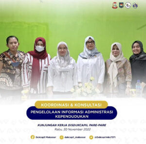 Disdukcapil Makassar Terima Disdukcapil Donggala