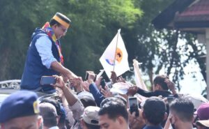 Ribuan Massa Sambut Capres NasDem di Sulhas