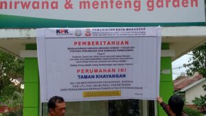 Disperkim Makassar Segel PSU Perumahan Milik GMTD