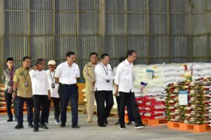 Tinjau Gudang Bulog, Jokowi: Beras Sulsel Banyak Diserap Provinsi Lain