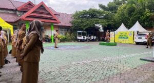 Pimpin Apel Pagi, Sekcam Panakkukang Motivasi Jajaran Staf