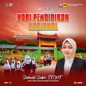 Kadis PU Makassar Beri Ucapan Selamat Hari Pendidikan Nasional