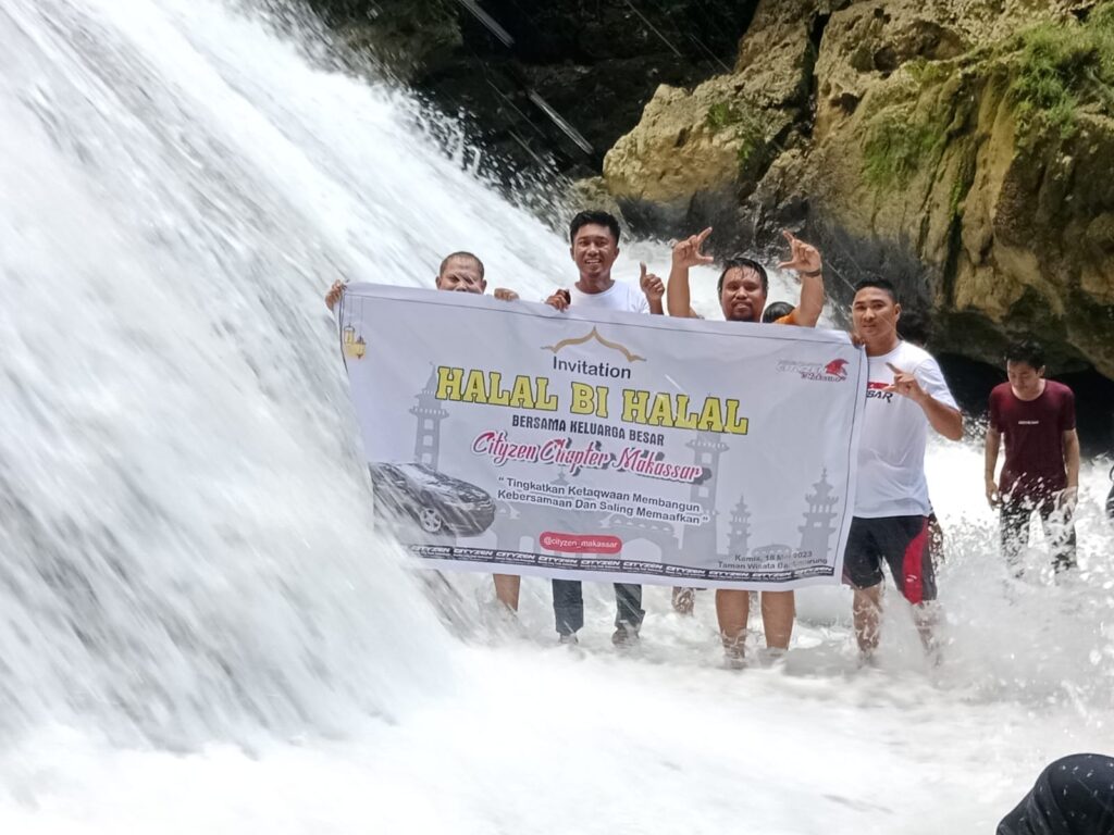 Pererat Persahabatan, Komunitas HCCI Honda Cityzen Chapter Makassar Gelar Halal Bihalal di Bantimurung