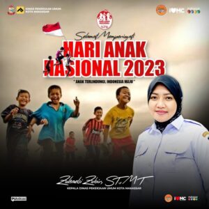 Anak Adalah Aset Bangsa, Kadis PU Makassar: Selamat Hari Anak Nasional 2023