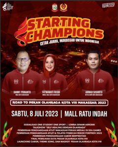 KONI Makassar Bakal Luncurkan Maskot Porkot Makassar VIII 2023