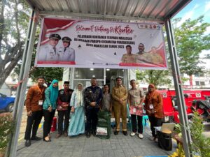Dilaksanakan di Konter, Camat Panakkukang Hadiri Kegiatan Donor Darah