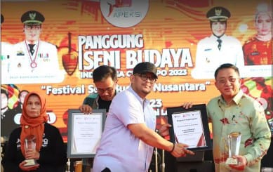 Plt Kadis Perpustakaan Makassar Hadiri Kegiatan Closing Ceremony Panggung Seni Budaya Indonesia City Expo 2023