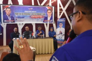 Konsolidasi Bacaleg Demokrat Makassar Libatkan Polisi