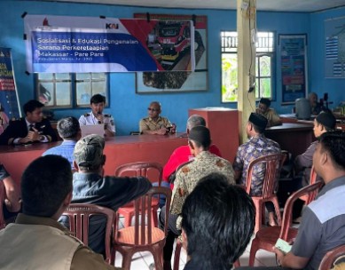 Permantap Keamanan Bertransportasi Kereta Api, PT SCI Gelar Sosialisasi di Maros