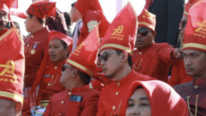Kepala DPMPTSP Makassar Hadiri Upacara HUT RI di Anjungan