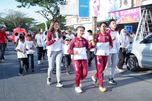 367 Orang Hadiri Kirab Obor Porkot VIII Makassaar 2023