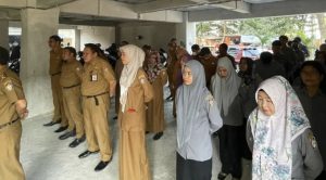 Pejabat Hingga Laskar Pelangi Dispus Makassar Aktif dan Semangat Ikut Apel
