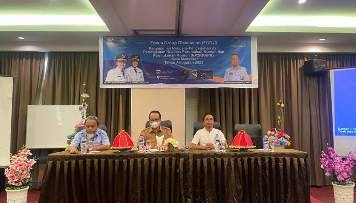 Disperkim Makassar Gelar FGD III RP2KPKPK, Dihadiri Staf Ahli Wali Kota