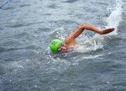 Kejuaraan Renang Laut di Perairan Losari Makassar
