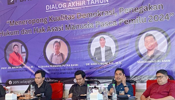 Dialog Akhir Tahun PBHI Sulsel: Meneropong Kualitas Penegakan Hukum dan HAM Pasca Pemilu 2024