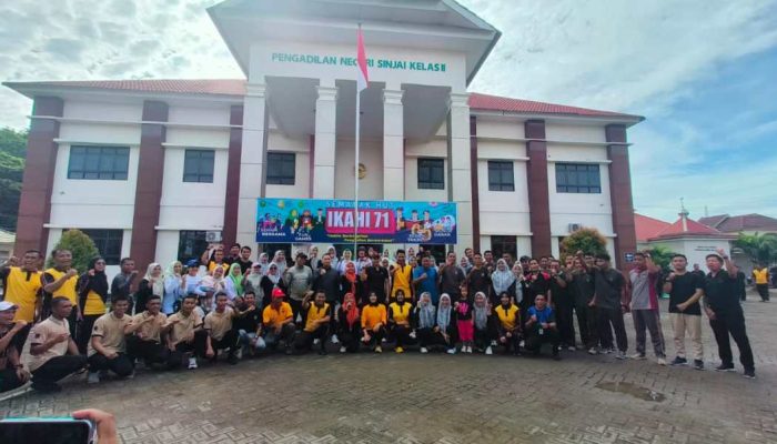 Semarak Hut Ke-71 IKAHI Cabang Sinjai, Libatkan Pegawai Instansi dan Masyarakat