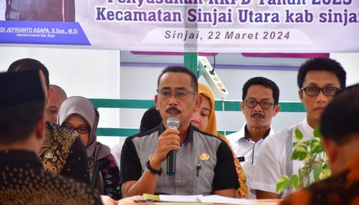 Sekda Sinjai Buka Musrenbang RKPD 2025 di Kecamatan Sinjai Utara