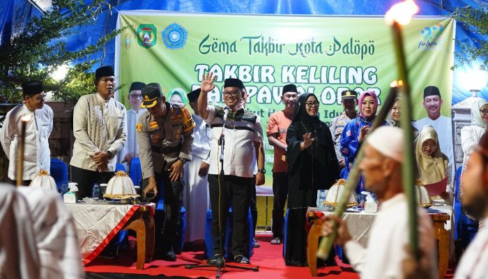 Gema Takbir dan Pawai Obor Semarakkan Malam Lebaran di Palopo