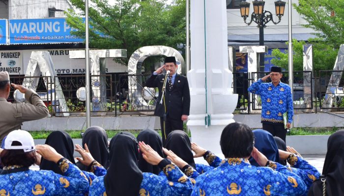 Sekda Kota Palopo Pimpin Upacara Peringatan Hari Otonomi Daerah XXVIII Tahun 2024