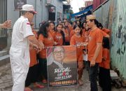 Warga Rombongan Susuri Lorong Sosialisasikan Rusdin Abdullah Jadi Wali Kota Makassar
