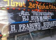 Prabowo hingga Petinggi-petinggi Gerindra Kirim Karangan Bunga ke Sinjai
