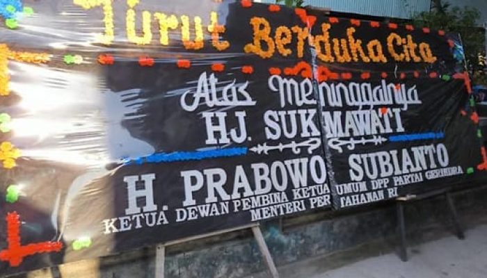 Prabowo hingga Petinggi-petinggi Gerindra Kirim Karangan Bunga ke Sinjai