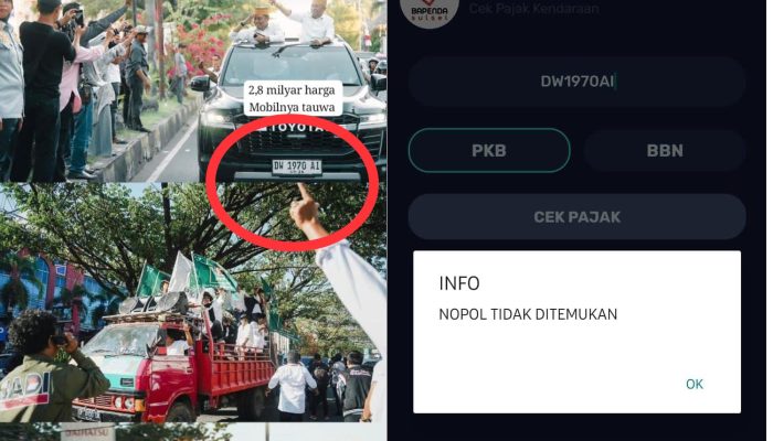 Cabup Bone Andi Islamuddin Dilapor Pakai Plat Nomor Palsu, Polisi Didesak Tindak Tegas