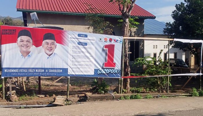 Balihonya Dirusak, Tim 02 IAKAN Bantaeng: Kita Deadline KPU dan Bawaslu 24 Jam