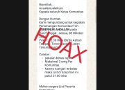 Beredar Undangan Kegiatan Pemenangan Komunitas/Tim Gubernur Andalan, Jubir: Hoaks