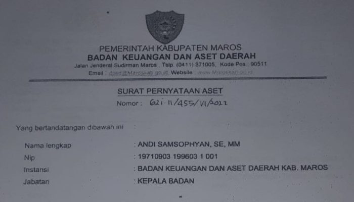Parah! Cuma Modal Surat Pernyataan, BKAD Maros Klaim Tanah Warga Sebagai Aset Pemerintah