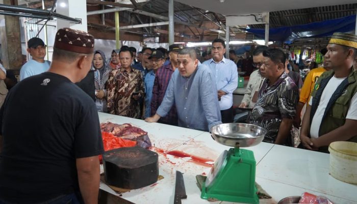Plt Kepala DKP Makasaar Dampingi Appi Kunjungi Pasar Terong