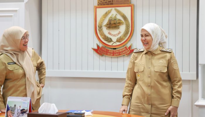 Keakraban Nursaidah Sirajuddin dengan Aliyah Mustika saat Terima Audiensi BKKBN Sulsel