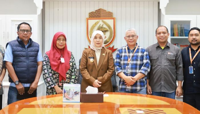 Didampingi Kepala BPKAD, Wawali Aliyah Terima Audiensi BNI Cabang Makassar