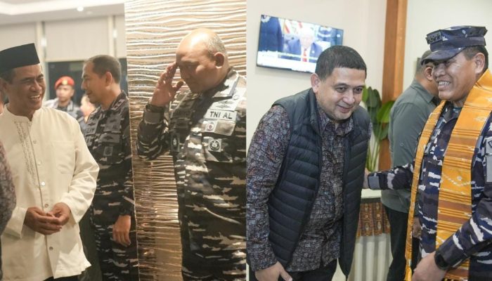 Kepala Staf Angkatan Laut Kunker di Sulsel, Dijemput Wali Kota dan Dijamu Mentan Amran