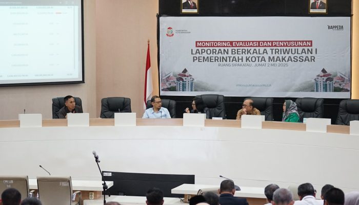 Bappeda Menggelar Monev dan Penyusunan Laporan Berkala Triwulan I