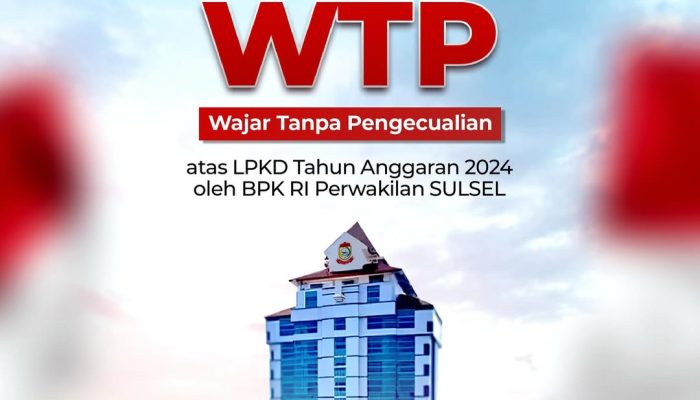 Pemkot Makassar Raih Opini WTP Dari BPK RI Sulsel
