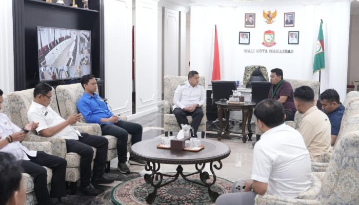 Temui Wali Kota Munafri, HMI Sulsel Tegaskan Dukung Program Pemkot Makassar