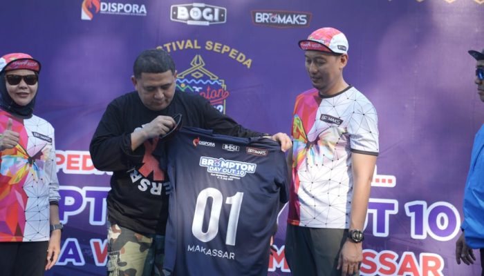 Walkot Munafri Lepas Komunitas Brompton Day Out, Makassar Siap Sambut Ribuan Tamu